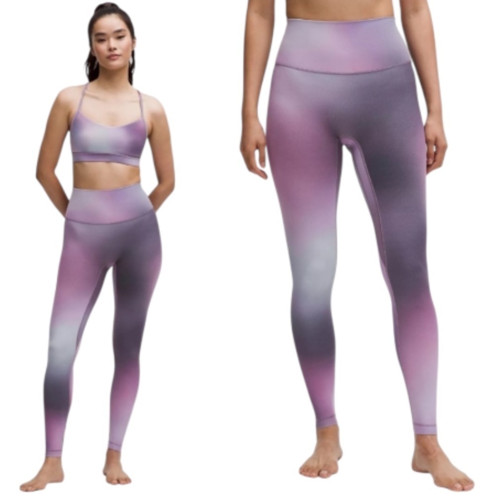 Lululemon Align High-Rise Pant 28” Aurora Haze Purple Multi Women's Size 12 NWT!